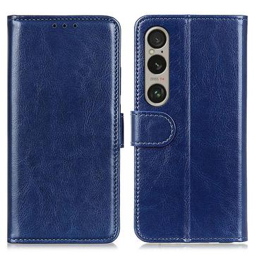 Custodia a portafoglio con chiusura magnetica per Sony Xperia 1 VI - Blu scuro