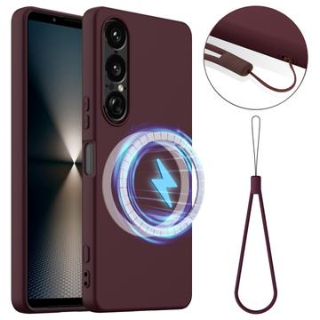 Custodia in silicone liquido per Sony Xperia 1 VII - compatibile con MagSafe