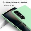Custodia in silicone liquido con cinghia a mano per Sony Xperia 1 VII
