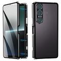 Sony Xperia 1 VII Custodia magnetica con vetro temperato - Nera