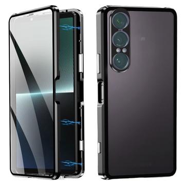 Sony Xperia 1 VII Custodia magnetica con vetro temperato - Nera