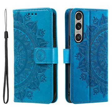Custodia a portafoglio per Sony Xperia 1 VII serie Mandala