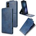 Sony Xperia 1 VII Custodia verticale con supporto - Blu scuro