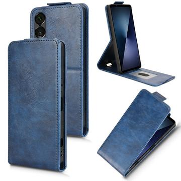 Sony Xperia 1 VII Custodia verticale con supporto - Blu scuro