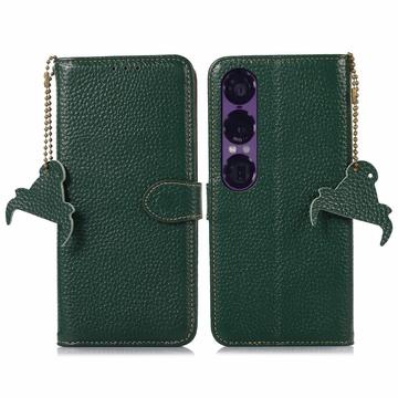 Custodia a Portafoglio in Pelle con RFID per Sony Xperia 1 VII