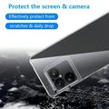 Custodia in TPU per Sony Xperia 1 VIII con 2x protezioni per lo schermo in vetro temperato - Trasparente