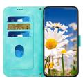 Sony Xperia 1 VIII Custodia a portafoglio floreale con slot per carte - Verde