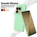 Custodia in silicone liquido con cinghia a mano per Sony Xperia 1 VIII - Verde
