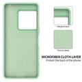 Custodia in silicone liquido con cinghia a mano per Sony Xperia 1 VIII - Verde