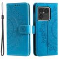 Custodia a portafoglio Mandala con cinturino da polso per Sony Xperia 1 VIII