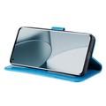 Custodia a portafoglio Mandala con cinturino da polso per Sony Xperia 1 VIII - Blu