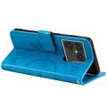 Custodia a portafoglio Mandala con cinturino da polso per Sony Xperia 1 VIII - Blu