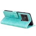 Custodia a portafoglio Mandala per Sony Xperia 1 VIII con cinturino da polso - Verde menta