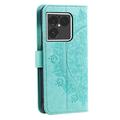 Custodia a portafoglio Mandala per Sony Xperia 1 VIII con cinturino da polso - Verde menta