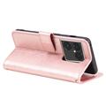 Custodia a portafoglio Mandala per Sony Xperia 1 VIII con cinturino da polso - Rosa