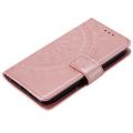 Custodia a portafoglio Mandala per Sony Xperia 1 VIII con cinturino da polso - Rosa