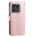 Custodia a portafoglio Mandala per Sony Xperia 1 VIII con cinturino da polso - Rosa