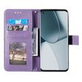 Custodia a portafoglio Mandala con cinturino da polso per Sony Xperia 1 VIII - Viola
