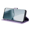 Custodia a portafoglio Mandala con cinturino da polso per Sony Xperia 1 VIII - Viola