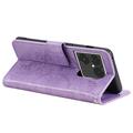 Custodia a portafoglio Mandala con cinturino da polso per Sony Xperia 1 VIII - Viola
