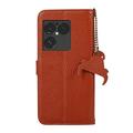 Sony Xperia 1 VIII Custodia in pelle a portafoglio con RFID - Marrone