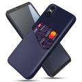 Custodia KSQ con Slot per Schede per Sony Xperia 10 VII - Blu
