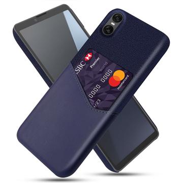 Custodia KSQ con Slot per Schede per Sony Xperia 10 VII - Blu