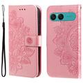 Custodia a portafoglio per Sony Xperia 10 VII serie Mandala - Rosa