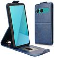 Sony Xperia 10 VII Custodia verticale con supporto - Blu scuro