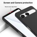 Custodia in silicone liquido con cinghia a mano per Sony Xperia 10 VIII - Nera
