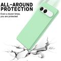 Custodia in silicone liquido con cinghia a mano per Sony Xperia 10 VIII - Verde