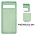 Custodia in silicone liquido con cinghia a mano per Sony Xperia 10 VIII - Verde