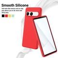 Custodia in silicone liquido con cinghia a mano per Sony Xperia 10 VIII - Rossa