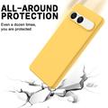 Custodia in silicone liquido con cinghia a mano per Sony Xperia 10 VIII - Gialla