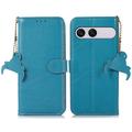 Sony Xperia 10 VIII Custodia in pelle con RFID - Blu