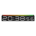 Orologio ritmico a LED reattivo con RGB - 30cm - Nero