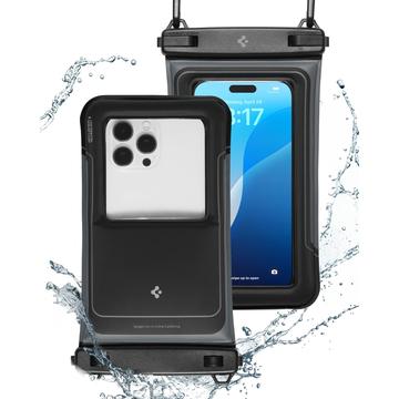 Spigen A611P Custodia universale impermeabile galleggiante - IPX8/30m, confezione da 2 - Nero opaco