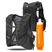 Gilet da corsa Spigen A721 Dynamic Shield con borraccia morbida da 500ml - M/L - Nero