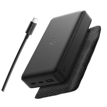 Spigen EA3020 Power Bank 20000mAh con 2 porte USB-C e USB-A - Nero