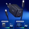 Spigen EE451EU Caricatore da muro USB-C Essential 45W GaN Pro con cavo USB-C da 100W - Nero