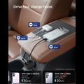 Caricabatteria da auto Spigen EV603BT Essential da 60W con cavo USB-C retrattile, porte USB-C/USB-A - Nero