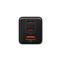 Caricabatterie da muro Spigen Essential GaN da 47W - 2 porte USB-C, 1 porta USB-A - Nero