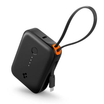 Spigen Essential EA3010BT Power Bank 10000mAh con cavo USB-C - Nero