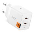 Spigen Essential EE472EU Caricatore da parete rapido doppio USB-C 47W - Bianco