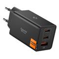Spigen Essential EE673EU Caricatore da parete rapido a 3 porte da 67W - Nero