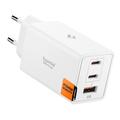 Spigen Essential EE673EU Caricatore da parete rapido a 3 porte da 67W - Bianco