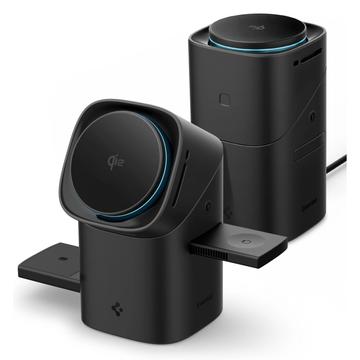 Spigen Essential EF223MS Caricatore wireless Qi2 MagSafe 3-in-1 - Nero