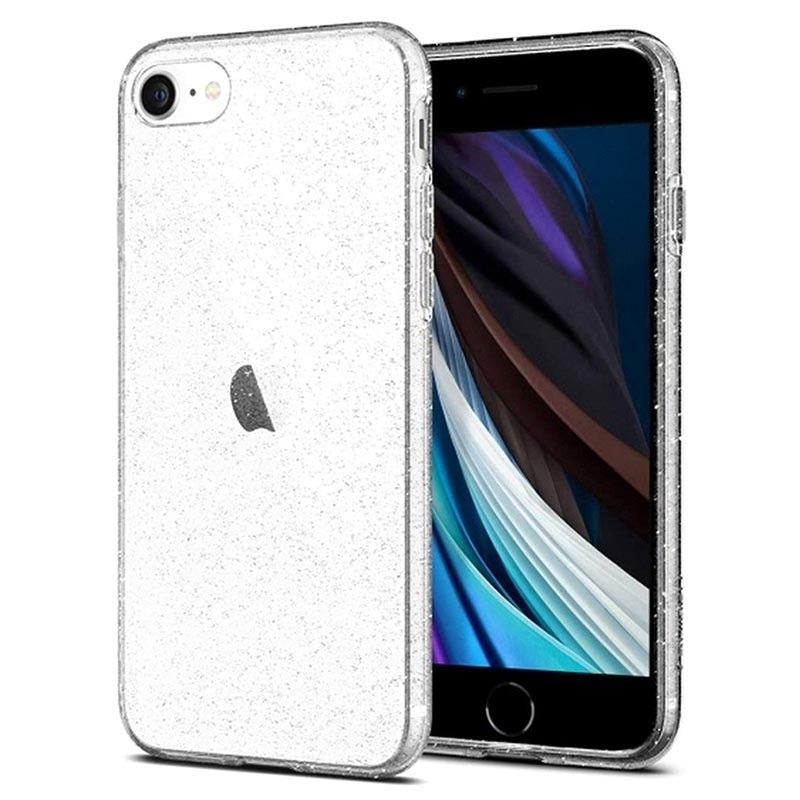 Cover Spigen Liquid Crystal Glitter per iPhone 7/8/SE (2020) - Trasparente