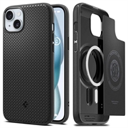 Custodia ibrida Spigen Mag Armor per iPhone 15 Plus - nera opaca