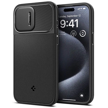 Custodia iPhone 15 Pro Spigen Optik Armor Mag - Nera